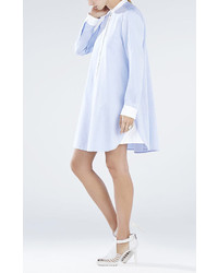 BCBGMAXAZRIA Rebekah Blocked A Line Shirt Dress 198