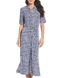 Leota Stretch Midi Shirtdress