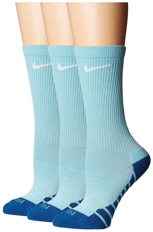 Nike Dry Cushion Training Socks 3 Pair Pack Crew Cut Shoes, $20 | Zappos | Lookastic