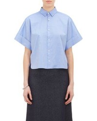08sircus End On End Cropped Shirt Blue