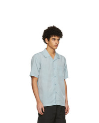 Soulland Blue And Orange Pappy Short Sleeve Shirt
