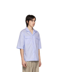 Serapis Blue Embroidered Work Shirt