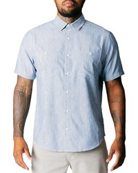Fundamental Coast Blue Fin Short Sleeve Button Up Shirt