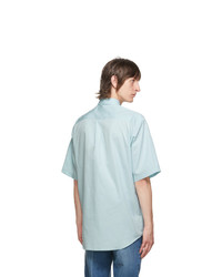 Gucci Blue Gg Short Sleeve Shirt