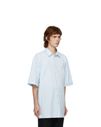 Raf Simons Blue Logo Big Fit Short Sleeve Shirt