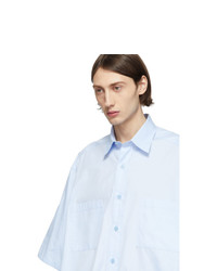 Givenchy Blue Oversize Patch Shirt