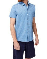 Robert Barakett Bromley Knit Short Sleeve Button Up Shirt