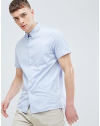 PS Paul Smith Casual Fit Short Sleeve Pocket Shirt In Blue