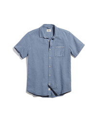 Marine Layer Classic Fit Selvage Short Sleeve Button Up Shirt