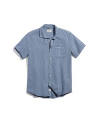 Marine Layer Classic Fit Selvage Short Sleeve Button Up Shirt