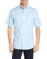 Nordstrom Men's Shop Classic Smartcare Regular Fit Short Sleeve Cotton Sport Shirt
