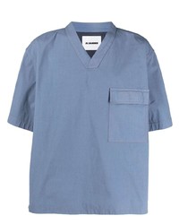 Jil Sander Contrast Stitch Shirt