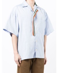 Kolor Contrast Stripe Short Sleeve Shirt