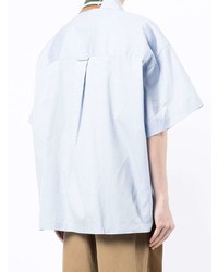 Kolor Contrast Stripe Short Sleeve Shirt