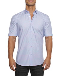 Maceoo Galileo Dot Regular Fit Short Sleeve Button Up Shirt