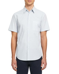 Theory Irving Column Slim Fit Short Sleeve Button Up Shirt