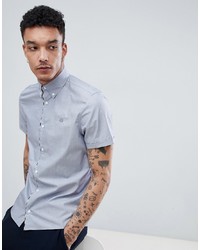 Aquascutum Kedge Club Short Sleeve Shirt In Navy