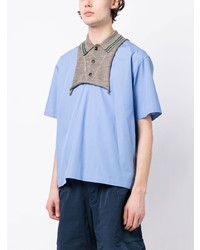 Kolor Knit Collar Short Sleeve Shirt