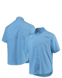 Columbia Light Blue Chicago Cubs Cooperstown Collection Tamiami Omni Shade Shirt At Nordstrom