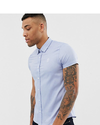 Gym King Muscle Short Sleeve Shirt In Blue To Asos