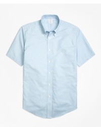 Brooks Brothers Non Iron Regent Fit Short Sleeve Oxford Sport Shirt