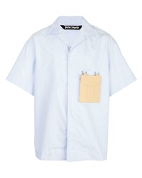 Palm Angels Pocket Appliqu Short Sleeved Shirt