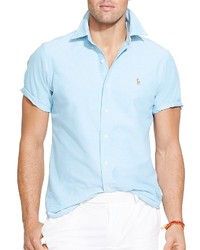 Ralph Lauren Polo Short Sleeve Oxford Button Down Shirt Classic Fit