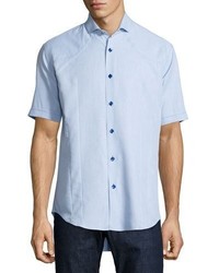 Bogosse Short Sleeve Sport Shirt Light Blue
