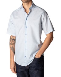 Eton Slim Fit Floral Short Sleeve Button Up Shirt