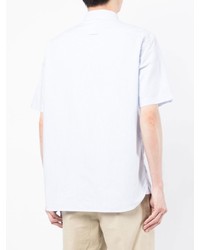 Chocoolate Stripe Print Short Sleeved Shirt