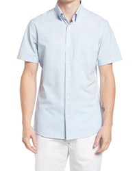 Nordstrom Tech Smart Print Short Sleeve Button Up Shirt