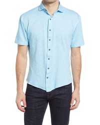 johnnie-O Top Shelf Sonic Slub Knit Short Sleeve Button Up Shirt