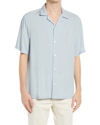 AllSaints Venice Relaxed Fit Short Sleeve Button Up Camp Shirt