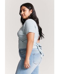 Forever 21 Plus Size Ribbed Wrap Top