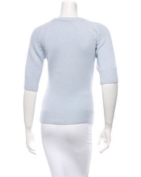 Prada Sport Cashmere Short Sleeve Sweater