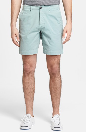 Billy Reid Wynn Chino Shorts Blue Surf 36 95 Nordstrom