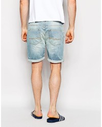Asos Brand Denim Shorts In Slim Fit Mid Length