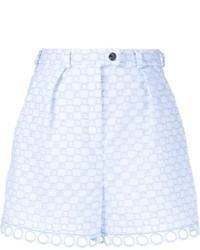 Carven Broderie Anglaise Cotton Shorts