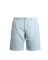 Faherty Malibu Linen And Cotton Blend Shorts