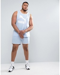 Puma Plus Retro Mesh Shorts In Blue To Asos