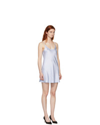 La Perla Blue Silk Short Slip Dress