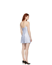 La Perla Blue Silk Short Slip Dress
