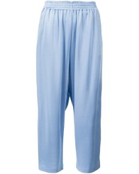 Light Blue Silk Pants