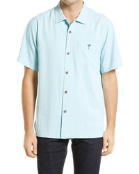 Tommy Bahama Marlin Bar Short Sleeve Silk Button Up Shirt