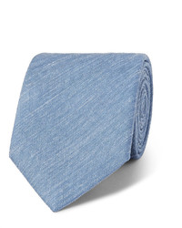 Charvet 75cm Mlange Slub Silk And Linen Blend Tie