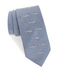 Southern Tide Great White Shark Cotton Silk Tie