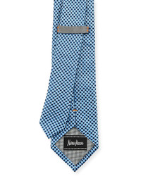 Neiman Marcus Mod Silk Tie Blue