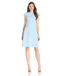 Lark Ro Cap Sleeve Fit And Flare Dress