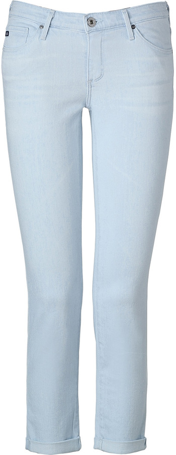 Adriano Goldschmied Light Blue Washed The Stilt Roll Up Jeans | Where