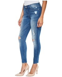 7 For All Mankind Ankle Skinny Jeans W Destroy In Radient Pier Jeans